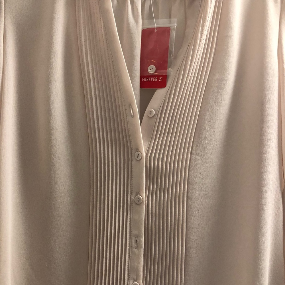 Blouse top 👚 beige - Picture 2 of 6